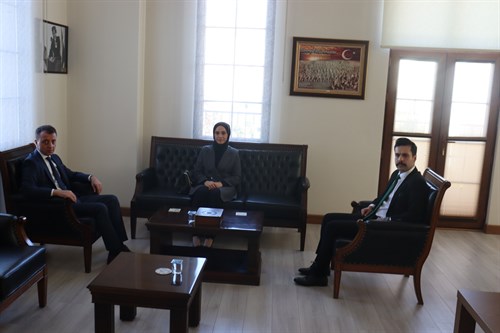 YARGI MENSUPLARINDAN KAYMAKAMIMIZA ZİYARET 